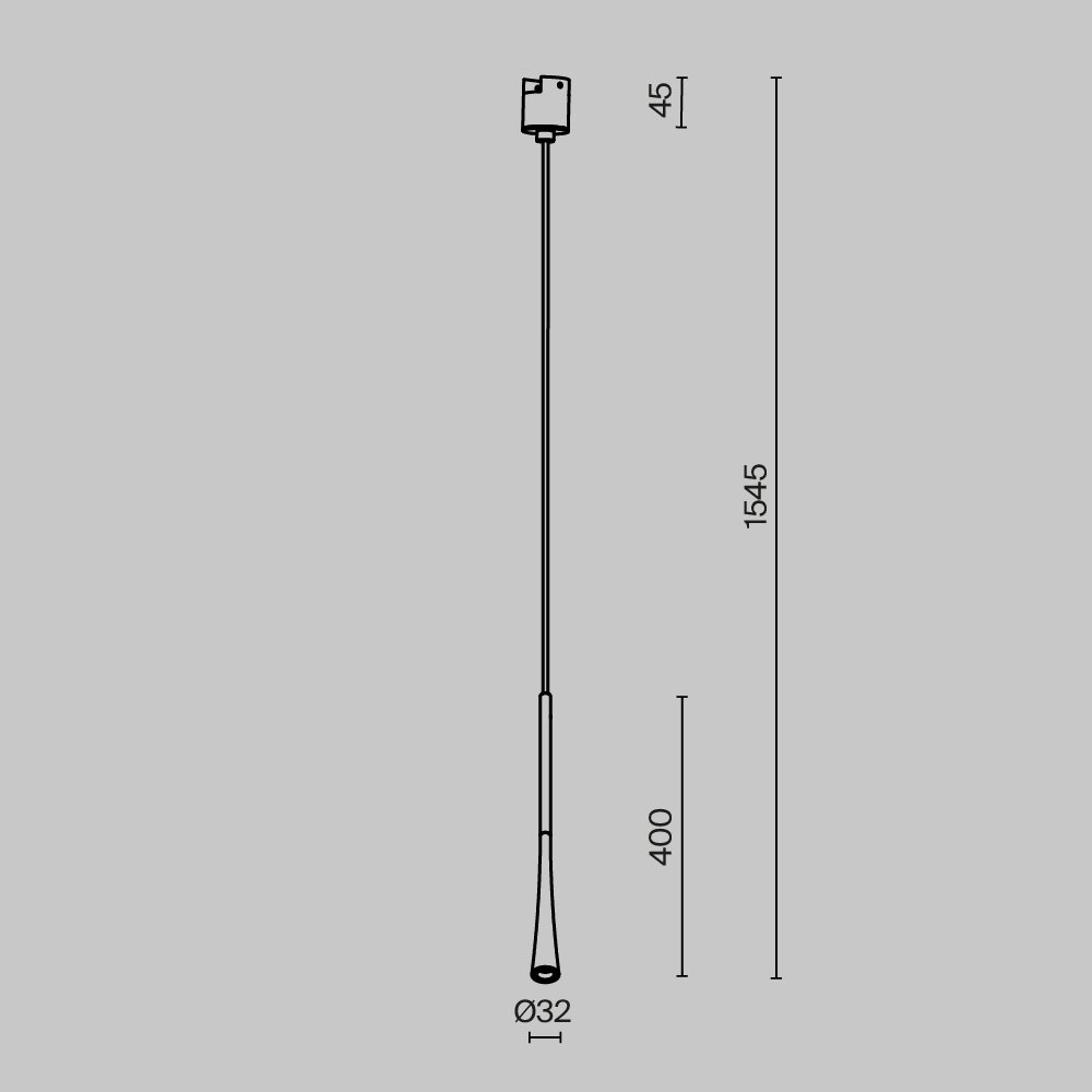 Трековый светильник Maytoni Waist TR167-1-7W3K-M-B