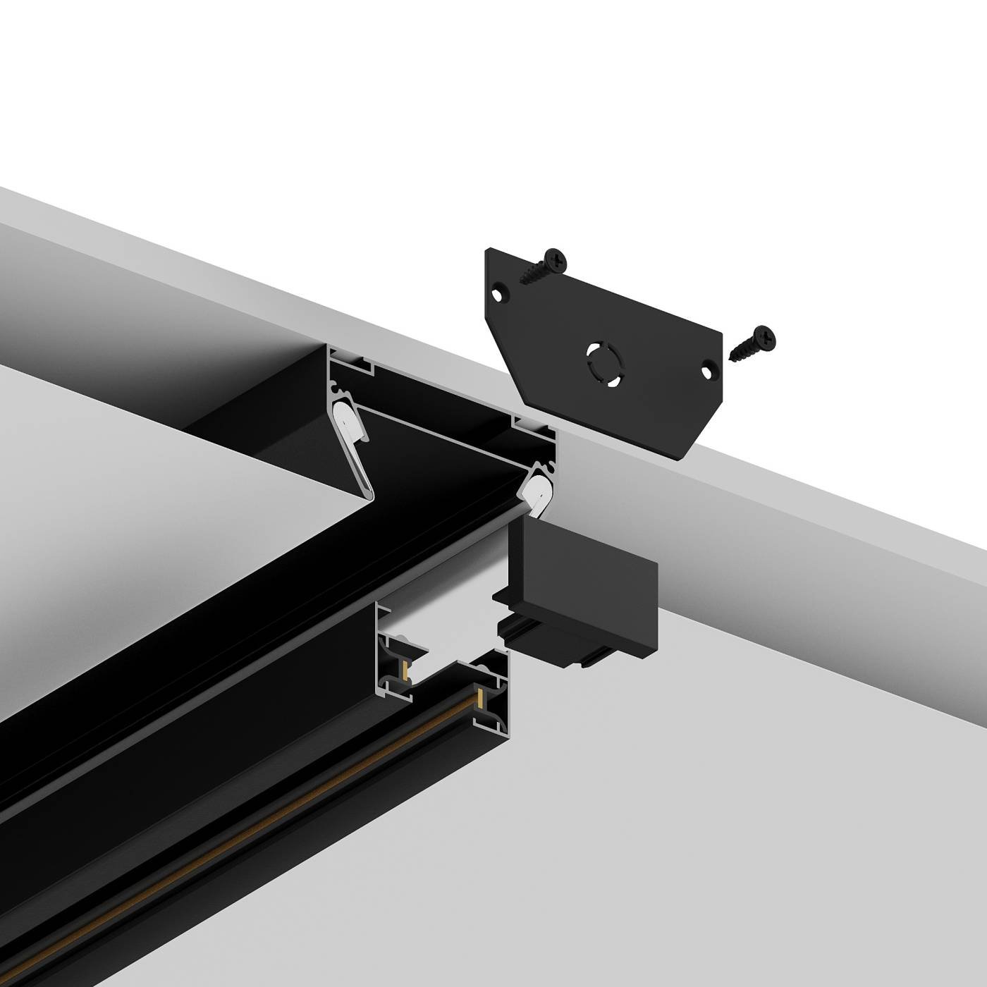 Закладной профиль под шинопровод для натяжного потолка-2м Hesby Lighting Skylite HSBL_0192