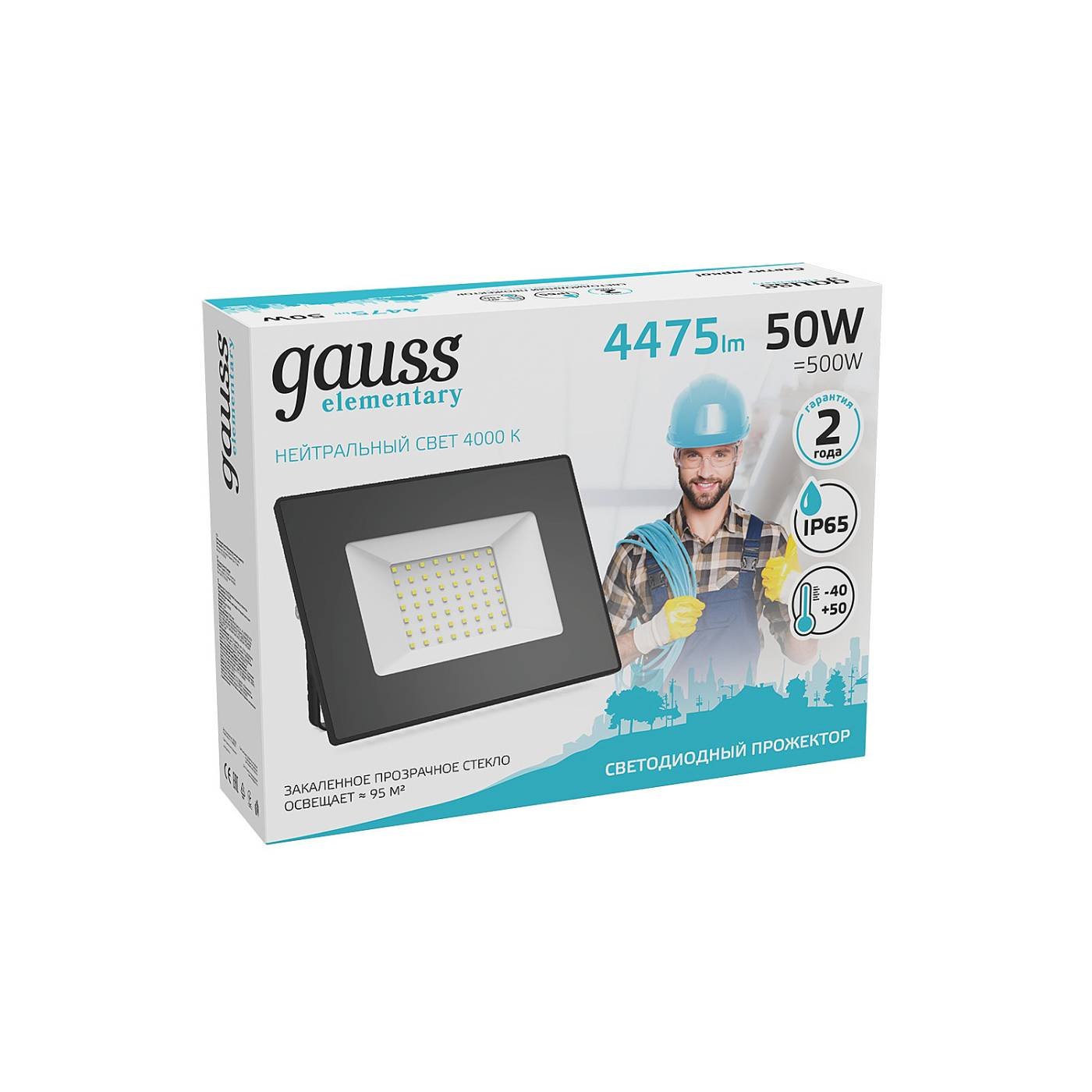 613100250 Прожектор уличный Gauss 613100250