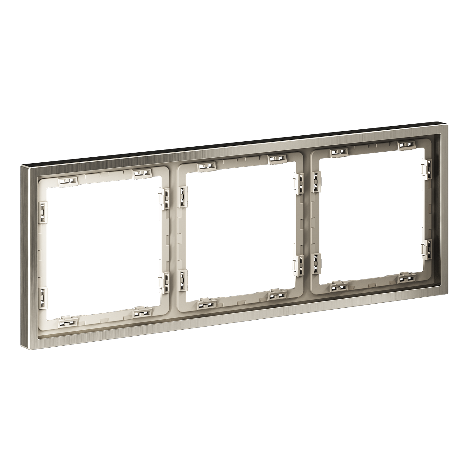 VLSM120311 Рамка металлическая на 3 поста, S70 Metal (никель)