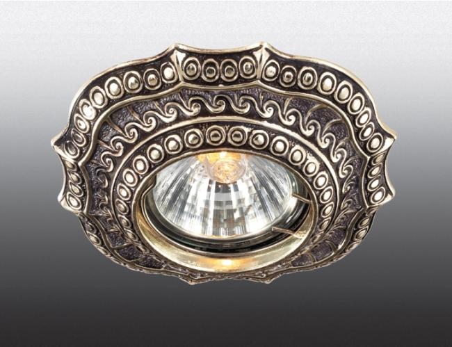 Встраиваемый светильник с узорами Vintage 369857 Novotech