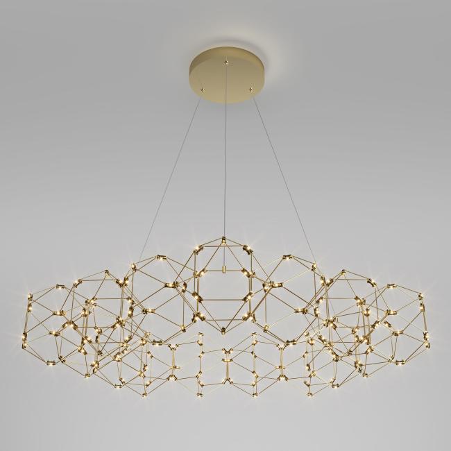 90169/15 медь Подвесная люстра Eurosvet Uma 90169/15 медь