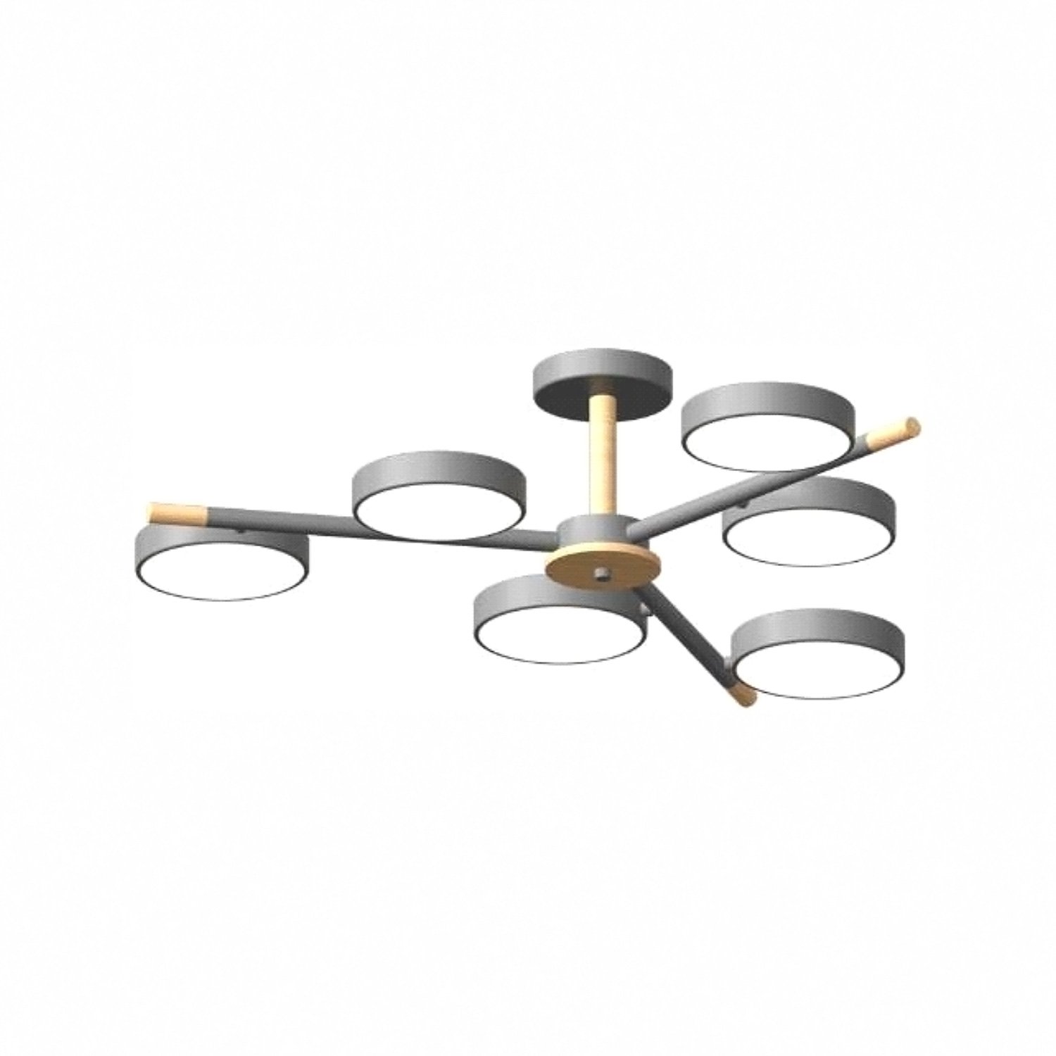 L3208-800 GR Потолочная люстра L LED4U L3208-800 GR
