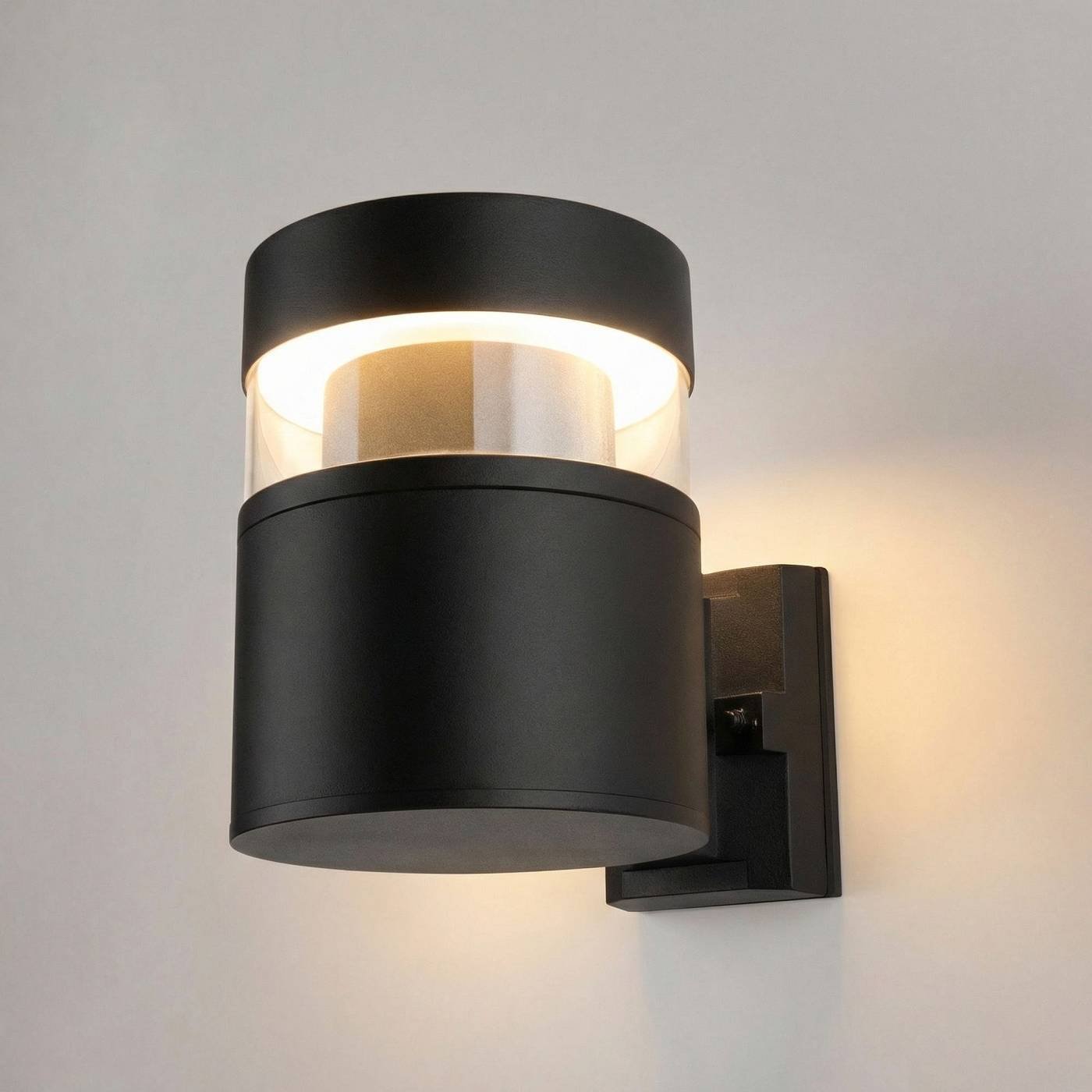 1530 TECHNO LED 3000K чёрный Уличный настенный светильник Elektrostandard Techno 1530 TECHNO LED 3000K чёрный