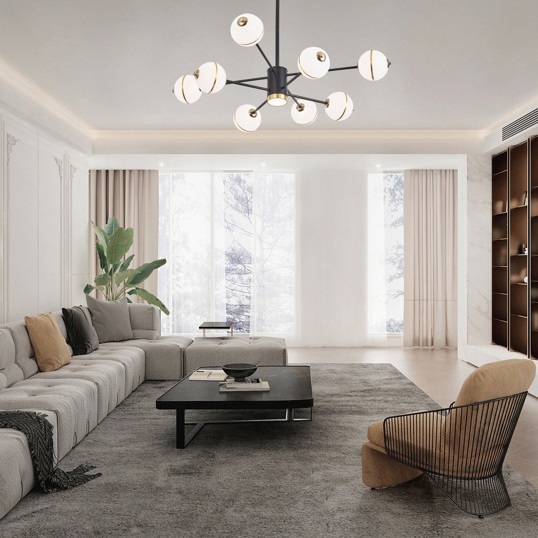 Люстра на штанге Arte Milano Ferrara72069 272069/8 BK