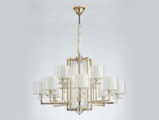 4408+4/C gold Подвесная люстра Newport 4400 4408+4/C gold