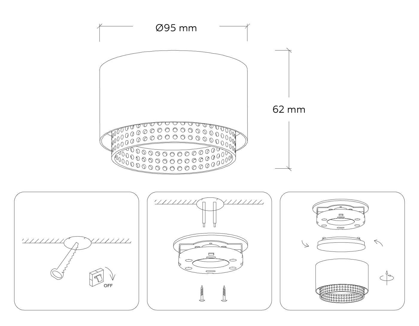 Накладной светильник Ambrella Techno family TN71271