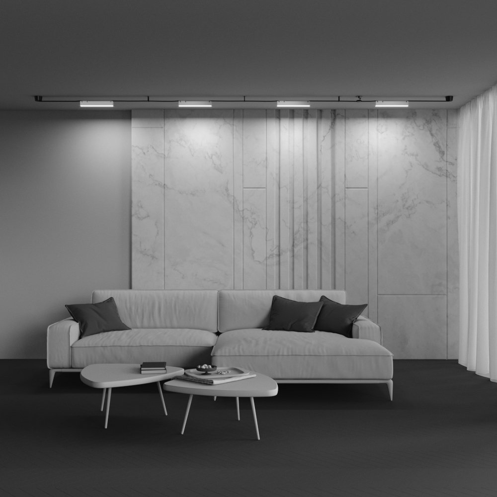 TR129B-12W3K-W Трековый светильник Maytoni Pendant system Parity TR129B-12W3K-W