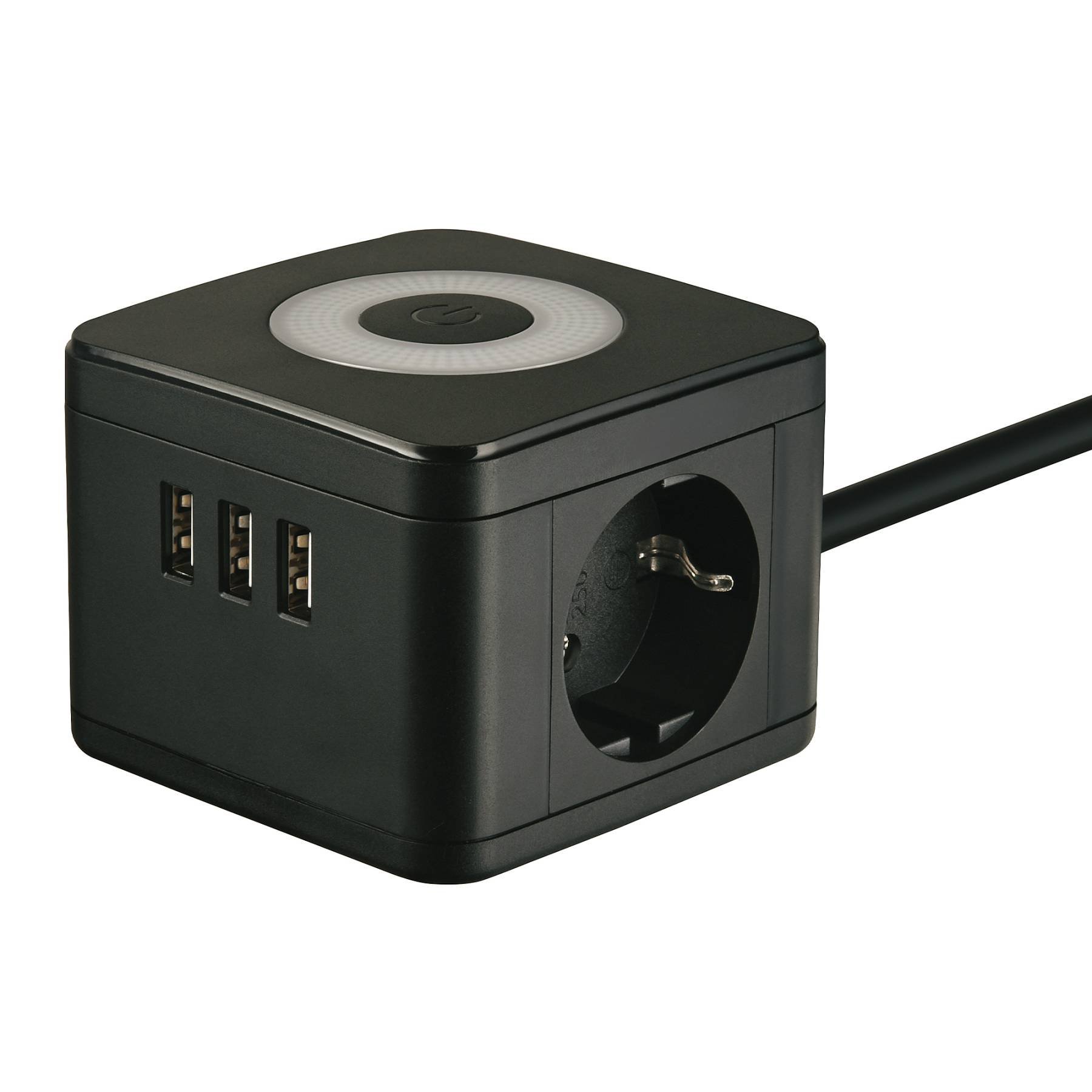 S-GCD2-1,5SBU BLACK Удлинитель Uniel S-GCD2-1,5SBU BLACK