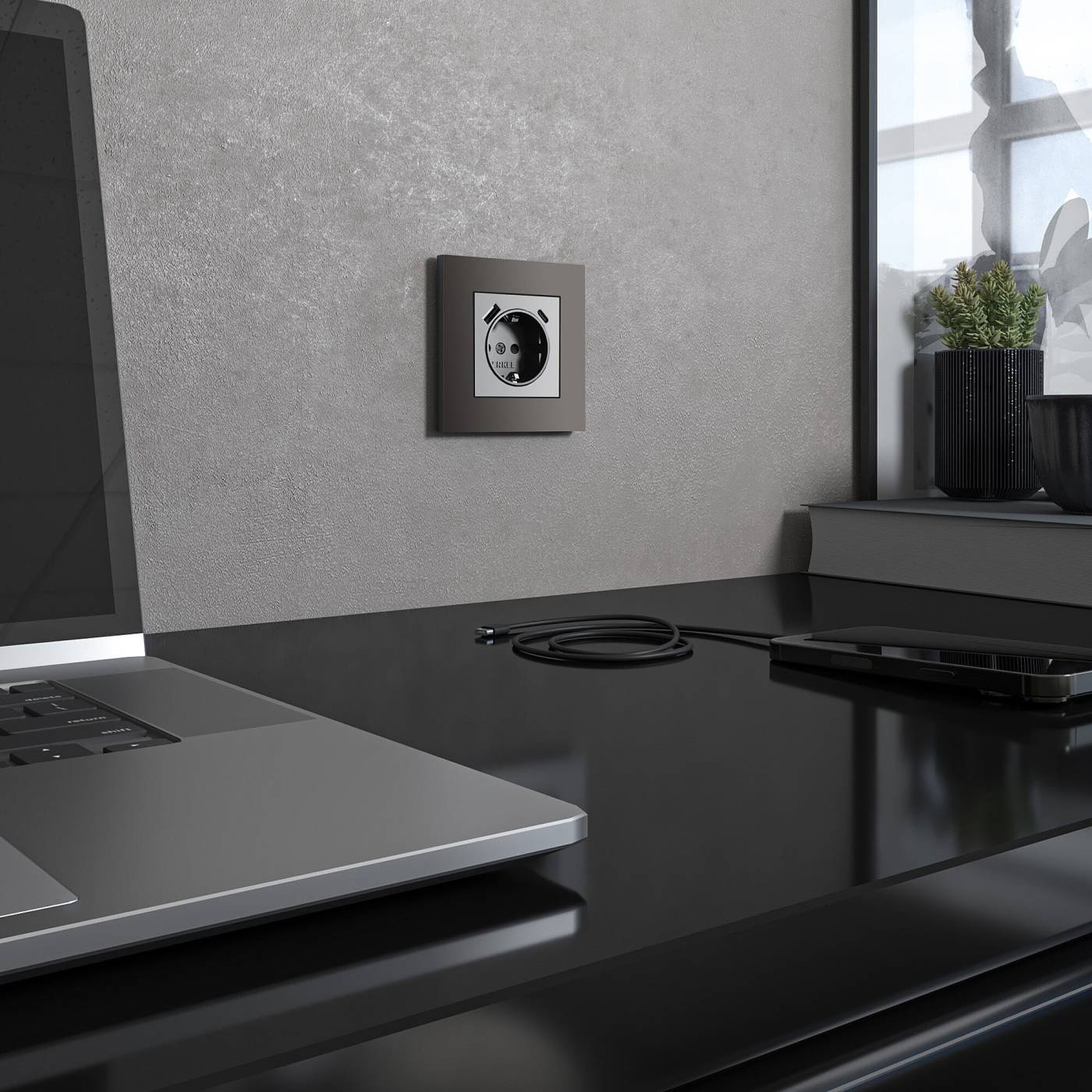 W0012963/ Рамка на 1 пост Slab (бронза софт) Рамка Werkel Slab бронза софт W0012963/ Рамка на 1 пост Slab (бронза софт)