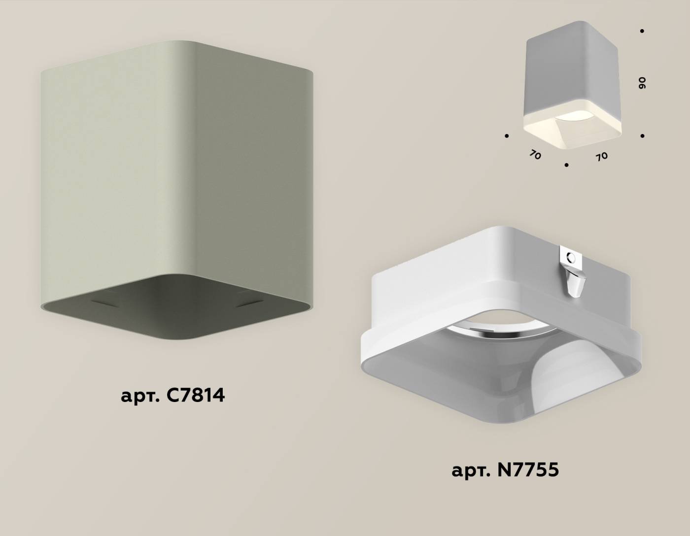 XS7814010 Накладной светильник Ambrella Techno XS7814010