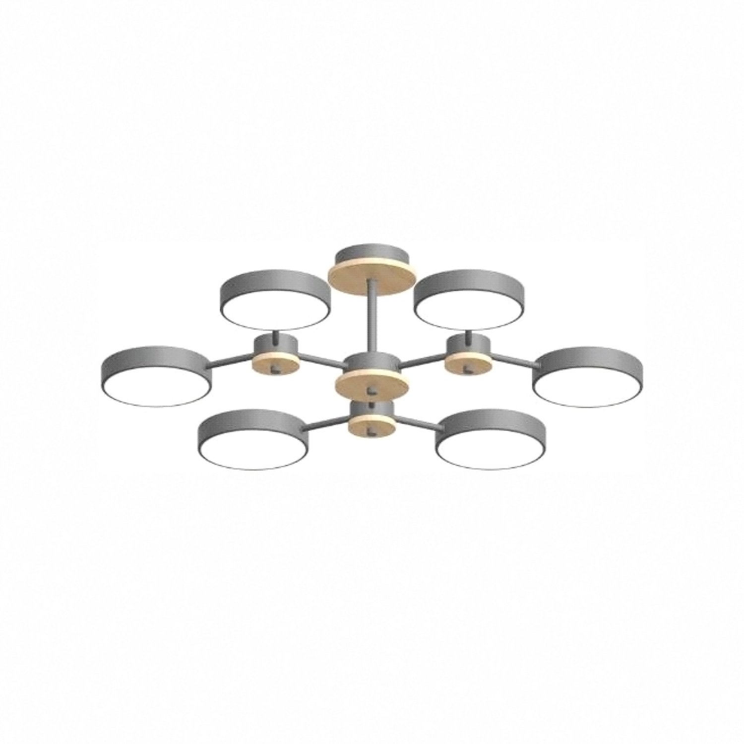L3216-730 GR Потолочная люстра L LED4U L3216-730 GR