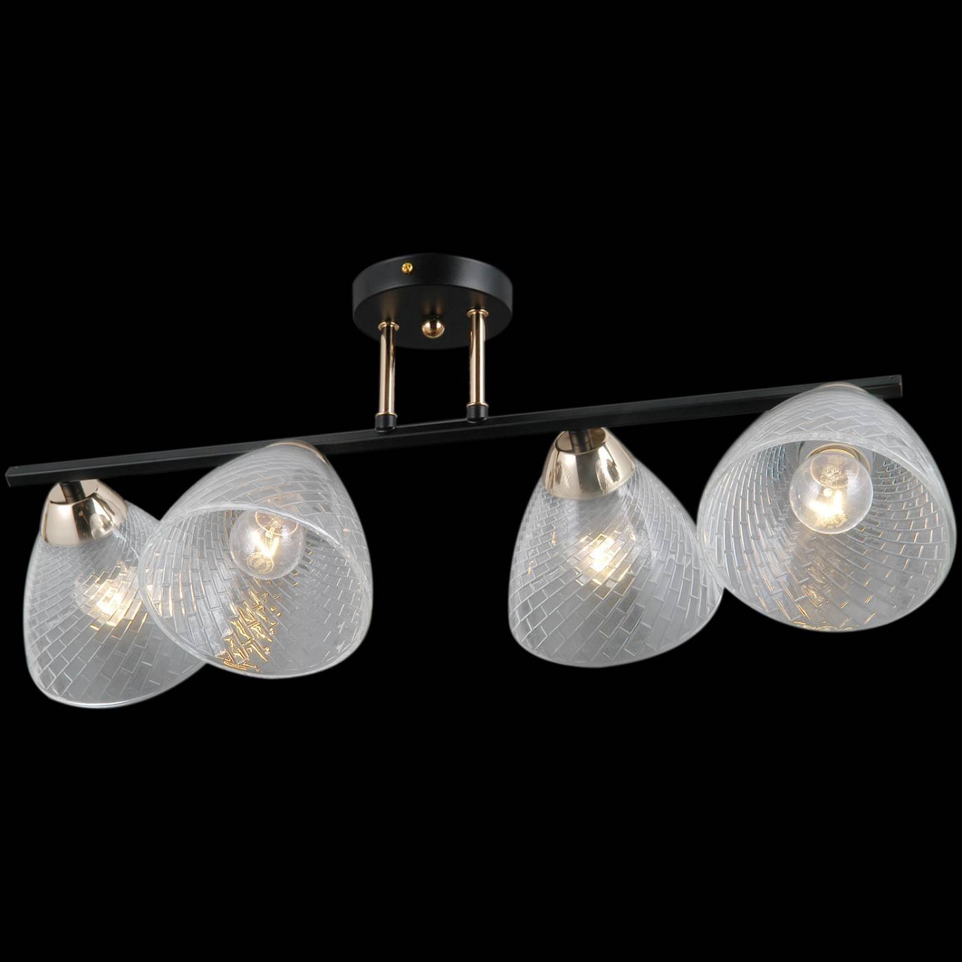 Потолочная люстра ILLUMICO IL0739-4CSQ-24 BK FGD ARIES