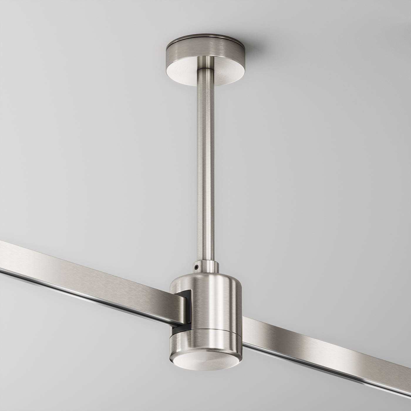 Крепление потолочное Short 138мм с прямым коннектором питания Maytoni Accessories for tracks Flarity TRA156C-IPCL1-PT