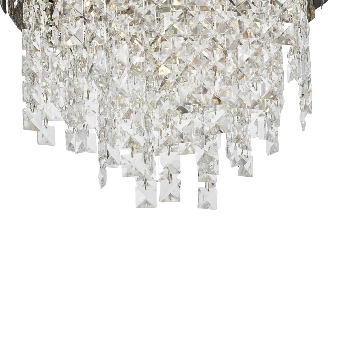 Подвесная люстра Lumina Deco Kruvia LDP 7045-400 BK+CHR