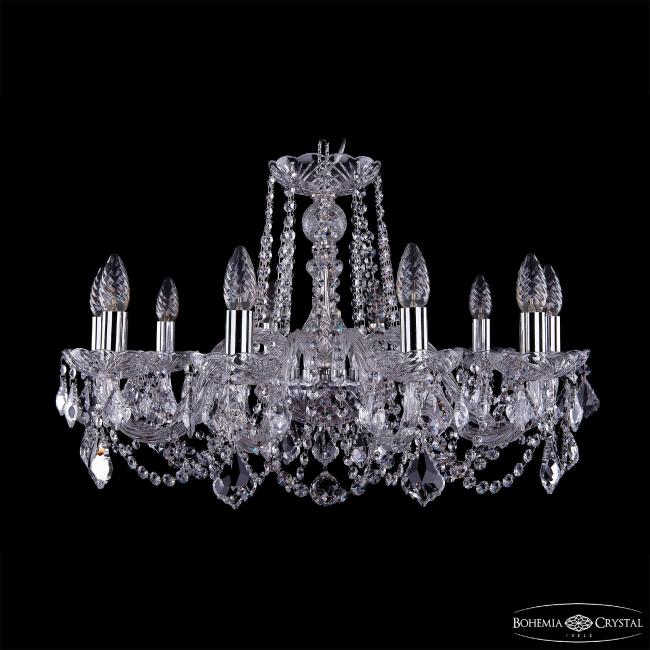 Подвесная хрустальная люстра 1402 Bohemia 1402/10/240 Ni Leafs