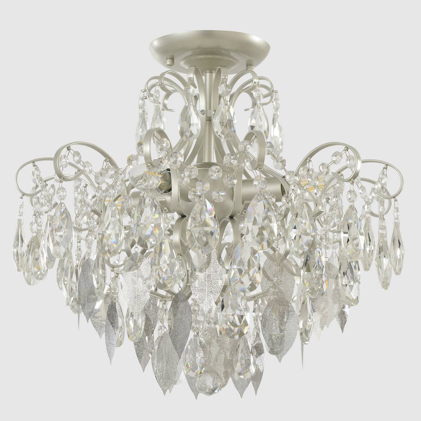 ESMIRALDA PL4 SILVER Потолочная люстра Crystal Lux Esmiralda ESMIRALDA PL4 SILVER