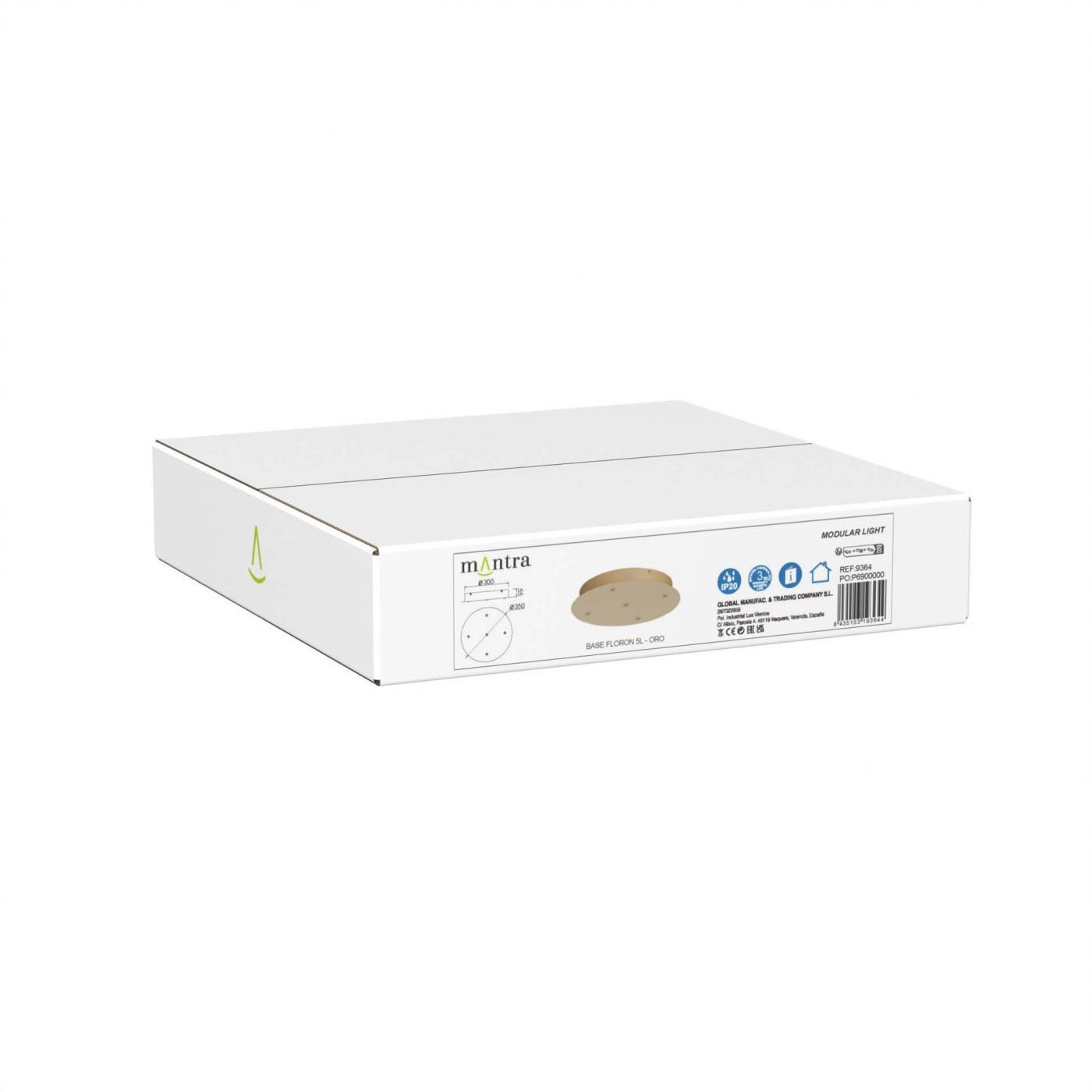9364 9364 Основание потолочное 5L MODULAR LIGHT FLORONES