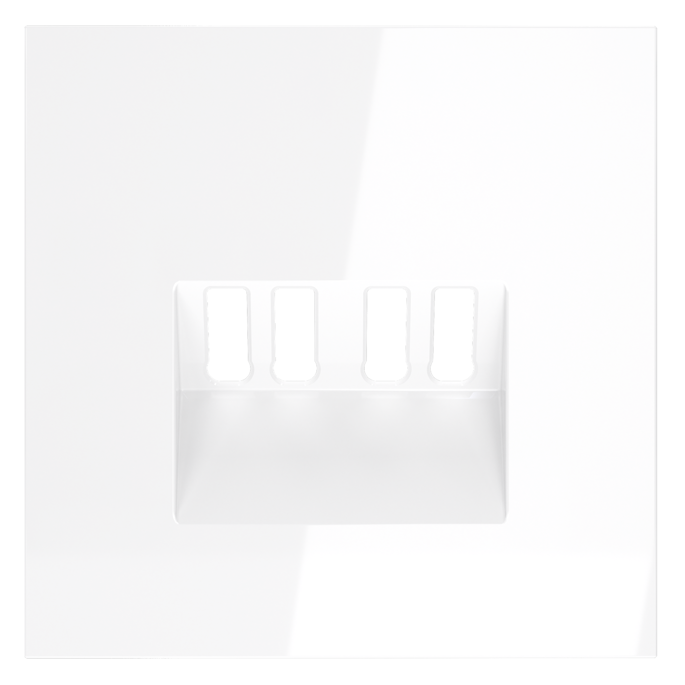 Накладка для розетки акустической 4-местной , S70 (белый глянцевый)