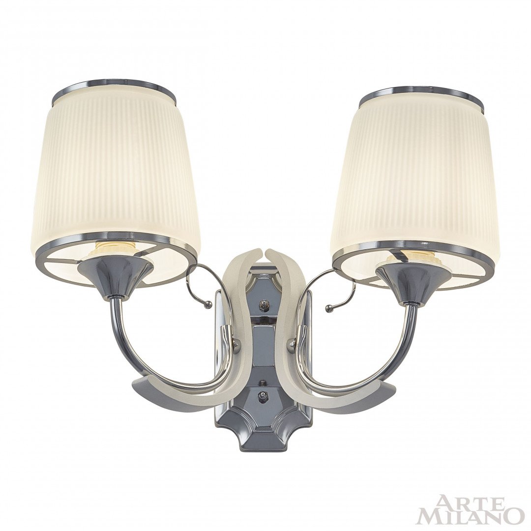 309247/2W Wh/Ni Настенное бра Arte Milano Florentia-9247 309247/2W Wh/Ni