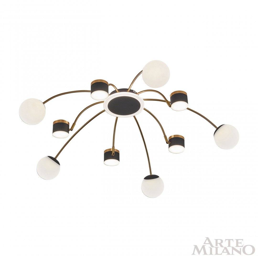 Потолочная люстра Arte Milano Ferrara71040 272040/10 BK/GD