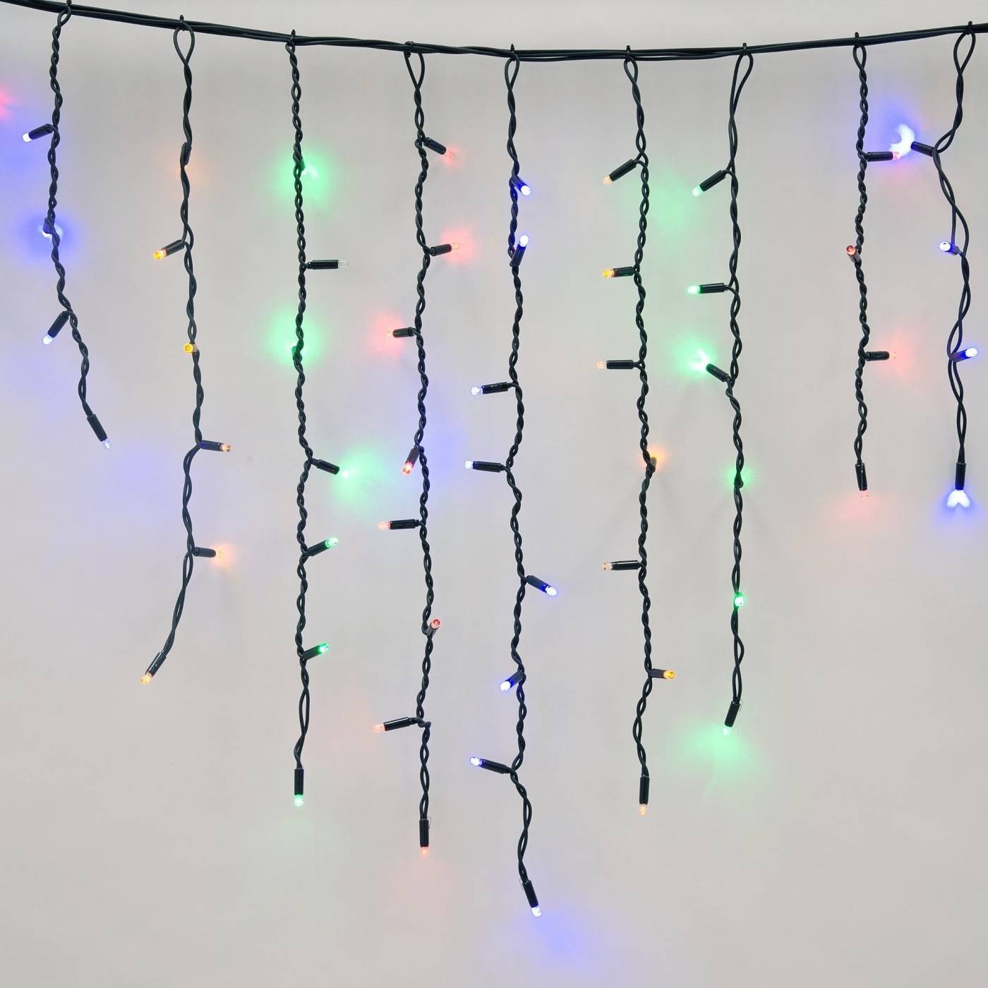 Бахрома светодиодная с эффектом мерцания, 3м Uniel ULD-B3010-200/TBK MULTI IP67