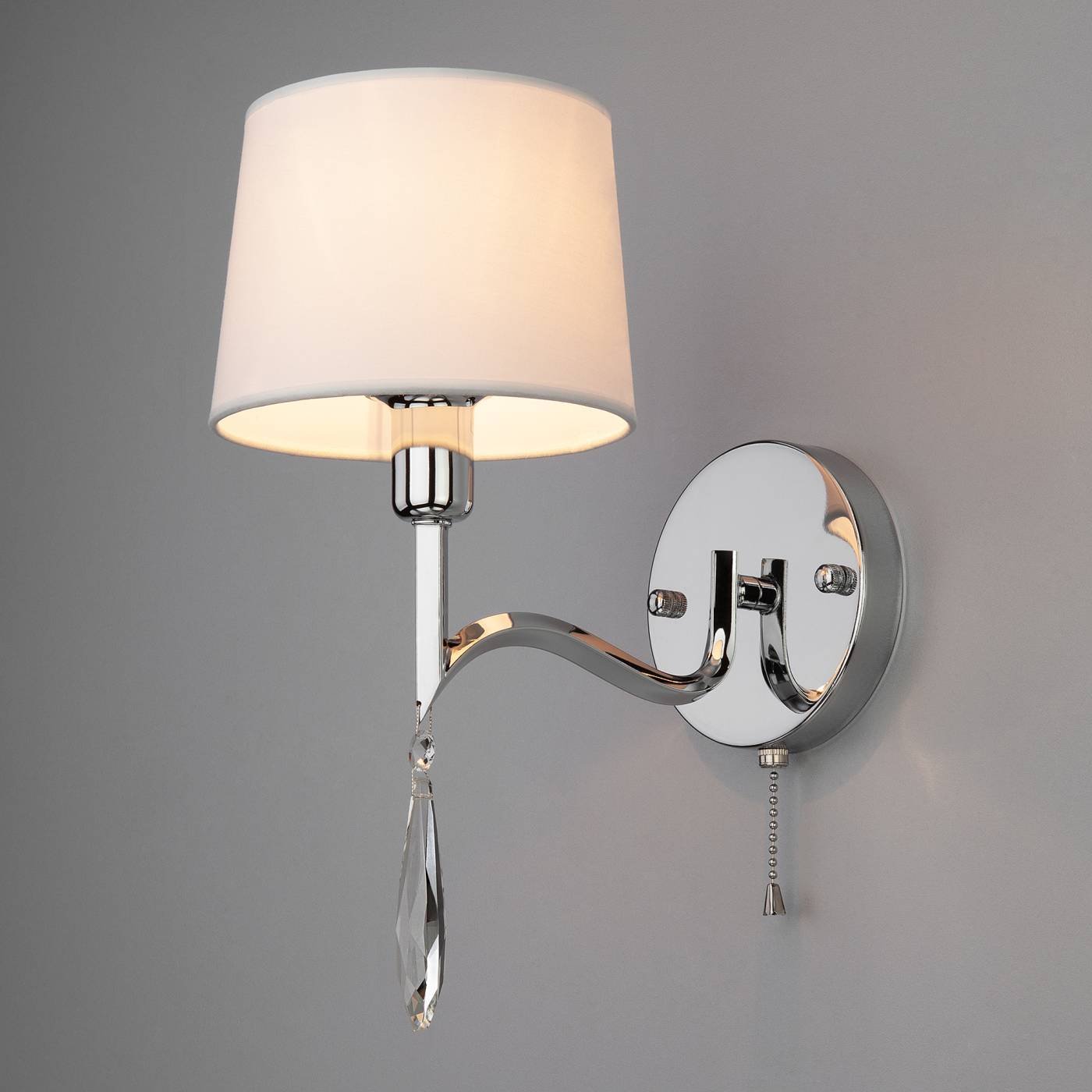 10127/1 хром/прозрачный хрусталь Strotskis (10093/1) Настенное бра Eurosvet Madera 10127/1 хром/прозрачный хрусталь Strotskis (10093/1)