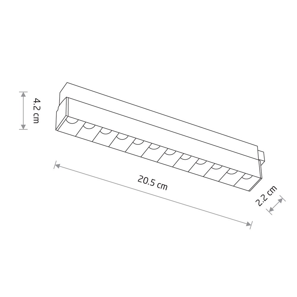 11632 Трековый светильник Nowodvorski Focus Led 11632