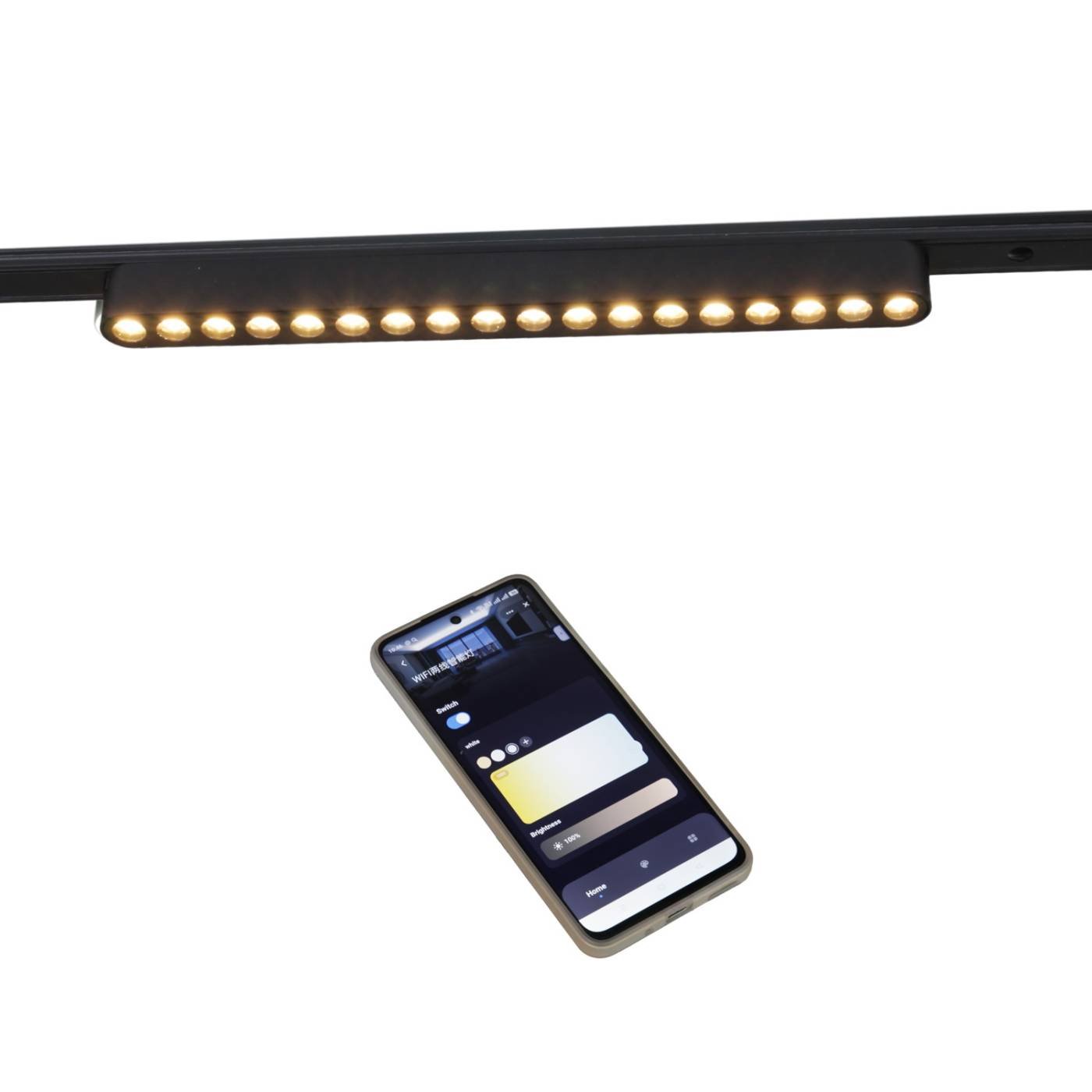 Трековый светильник Reluce 13002-9.3-001UR magnetic LED16W BK CCT+SMART