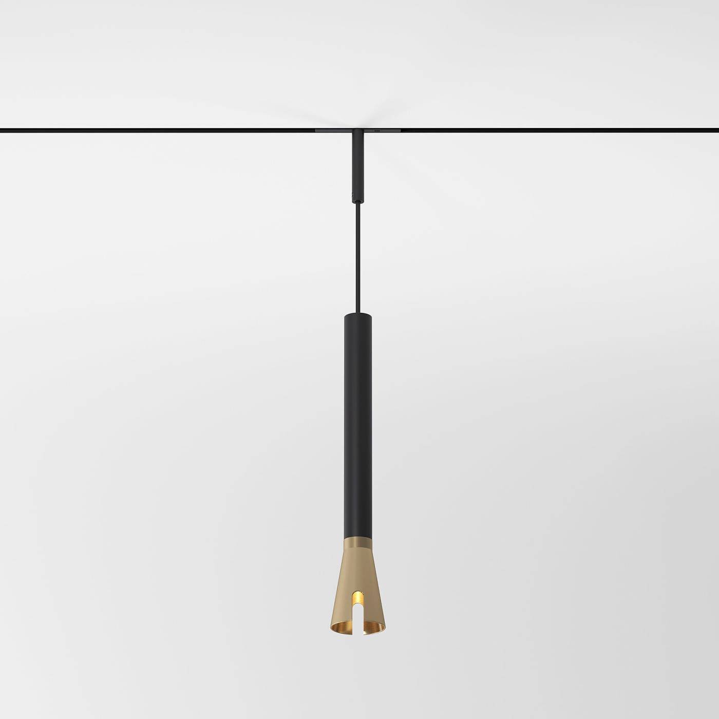 Mini Magnetic Трековый светильник 3W 3000K (черный/латунь) 85165/01 Трековый светильник Elektrostandard Mini Magnetic Mini Magnetic Трековый светильник 3W 3000K (черный/латунь) 85165/01