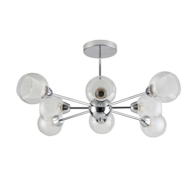Потолочная люстра ЭкономСвет 60209 60209/8CR WT+CL