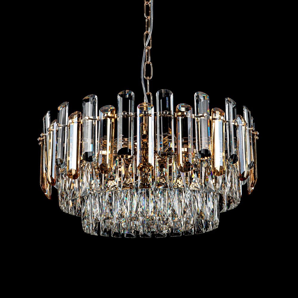 ML.9006.9 GD-BR Подвесная люстра ML Modelux ML.9006.9 GD-BR