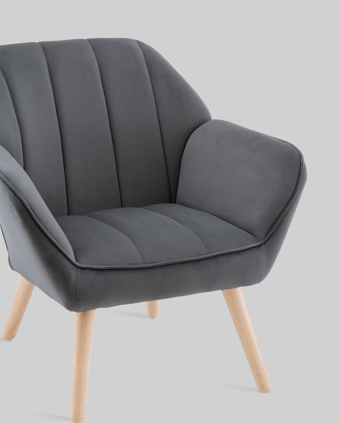 QH-2802K HLR-21 dark grey Кресло Stool Group Руди QH-2802K HLR-21 dark grey