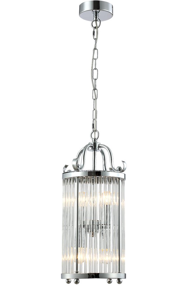 Светильник подвесной Crystal Lux Tadeo TADEO SP4 D200 CHROME/TRANSPARENTE