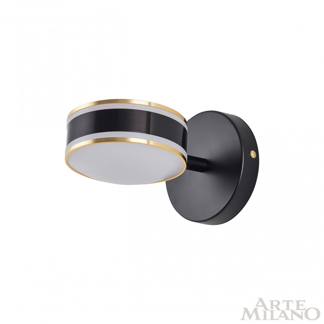 277599/1B BK/GD Настенный светильник Arte Milano Ferrara71040 277599/1B BK/GD