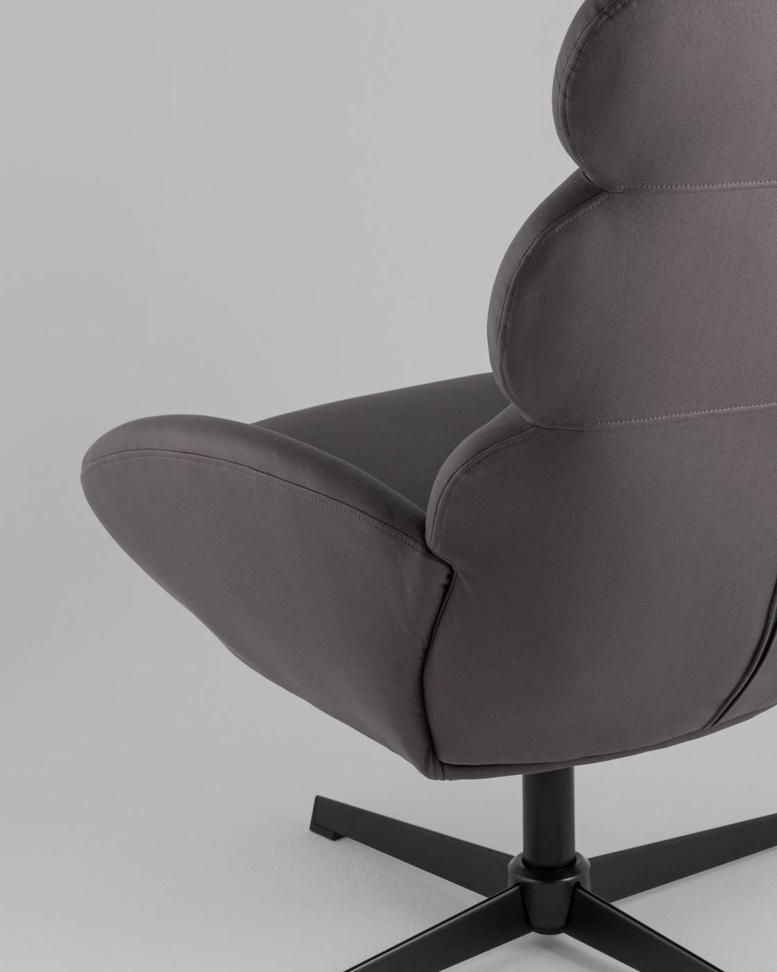 Кресло Stool Group QH-8643K-EL 917-21 dark grey