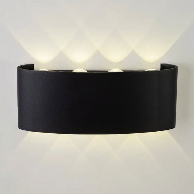 AM307-8X1 W BK 4000K Уличный настенный светильник AM Group Am307 AM307-8X1 W BK 4000K