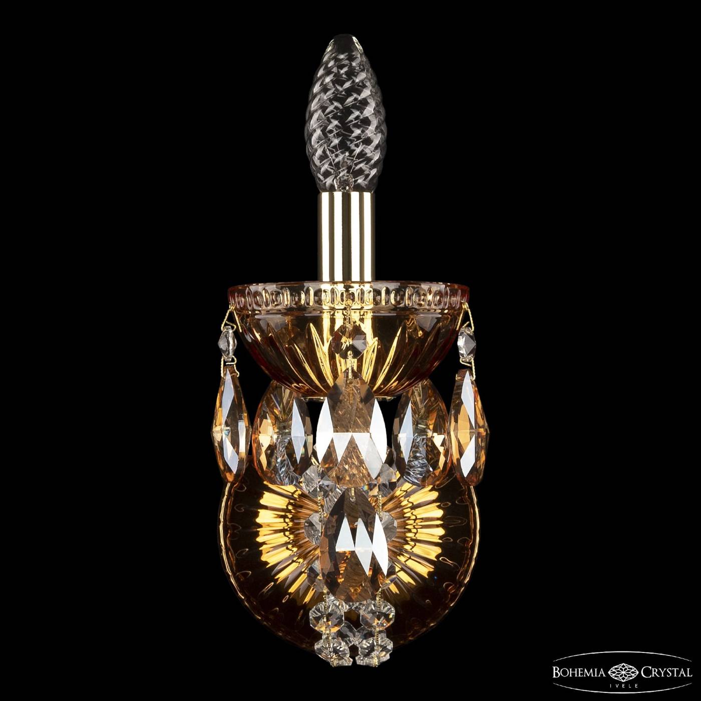 5402B/1/141 G Amber/M-1G K721 Настенное бра Bohemia 5402 5402B/1/141 G Amber/M-1G K721