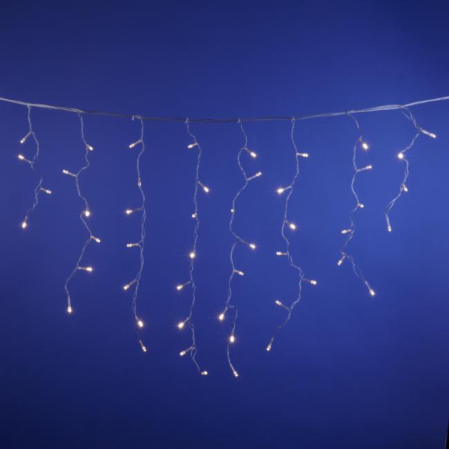 Бахрома светодиодная с контроллером, 3 м Uniel ULD-B3010-200/DTA WARM WHITE IP20