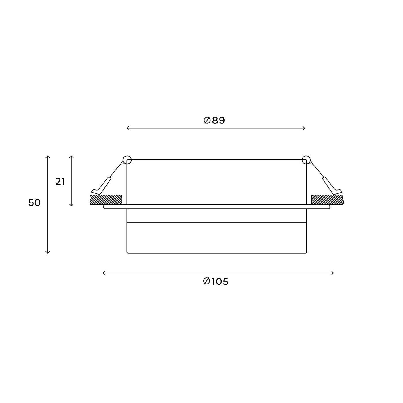 Встраиваемый светильник Hesby Lighting HSBL_0129