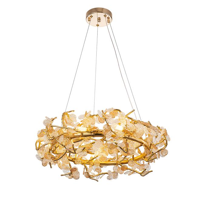 V000420 Подвесная люстра Indigo Splendore V000420 11042/8P Gold