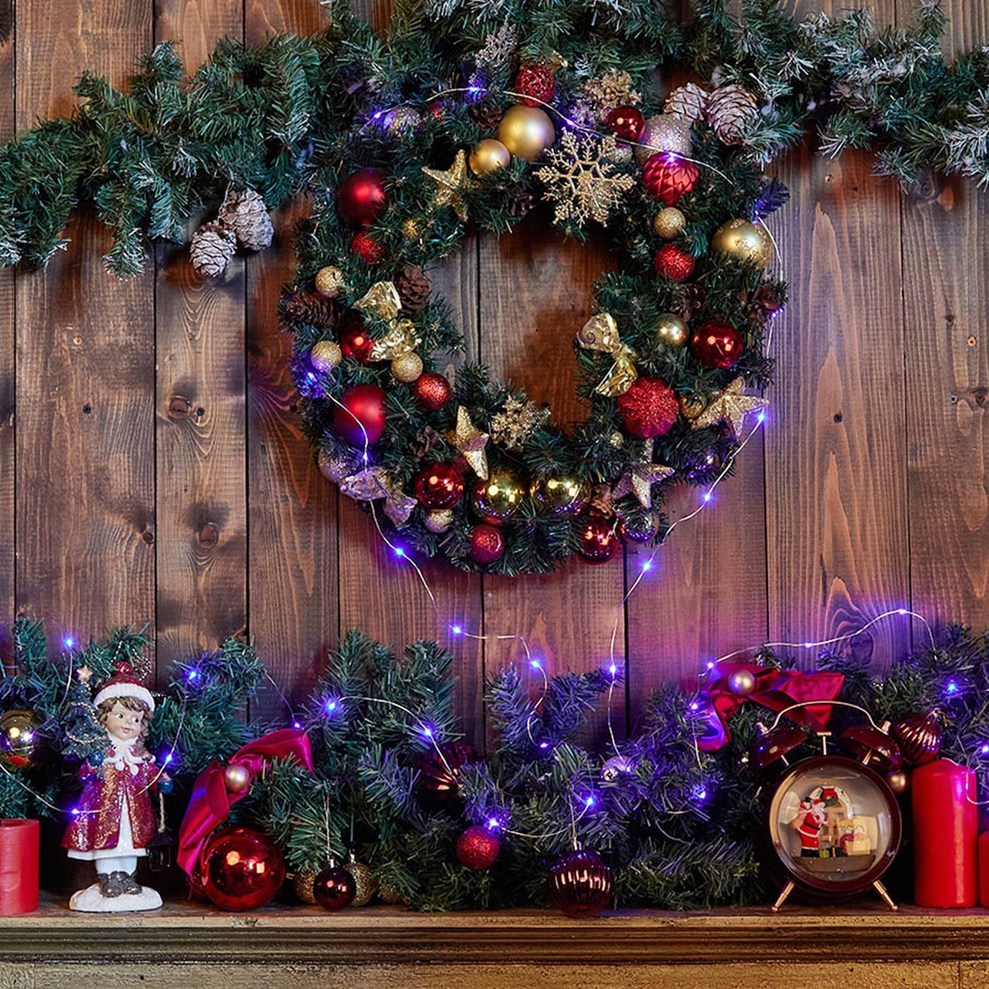 ULD-S0500-050/SCB/2AA PURPLE IP20 DEW Гирлянда Uniel ULD-S0500-050/SCB/2AA PURPLE IP20 DEW