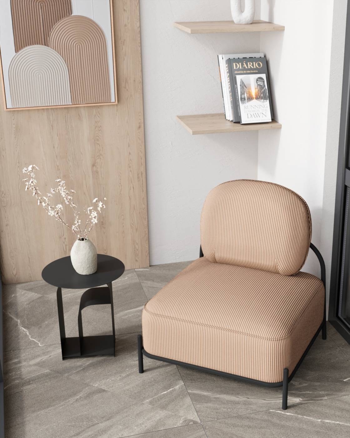 Журнальный стол Stool Group Arwel MT-140 DB-001