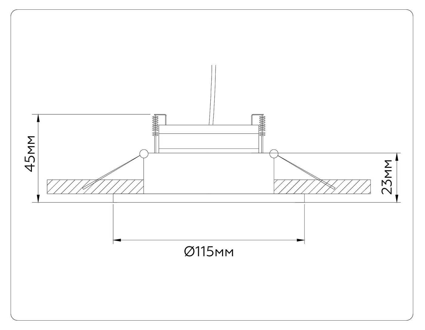 Встраиваемый светильник Ambrella GX Standard tech TN51911