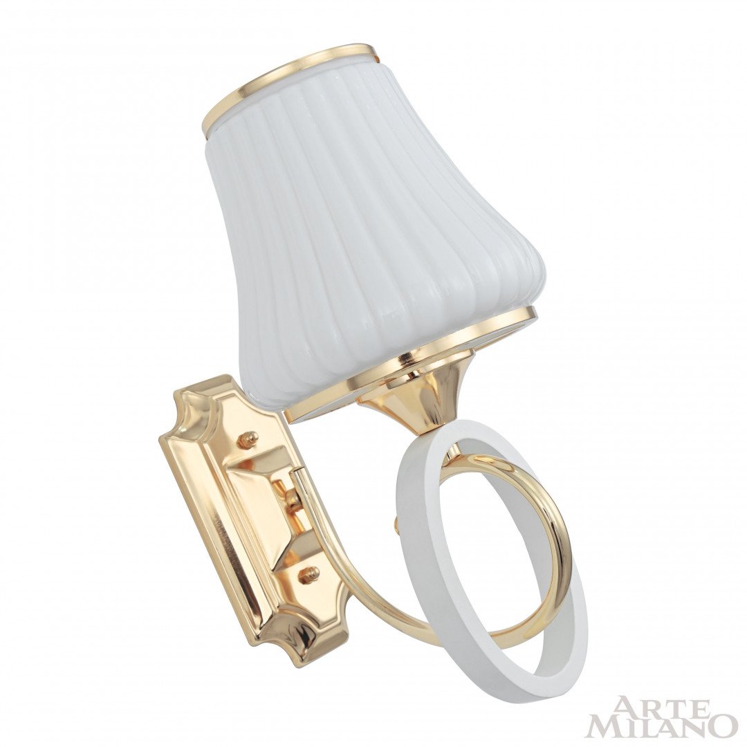 302387/1W Wh/Gd Настенное бра Arte Milano Florentia-2387 302387/1W Wh/Gd