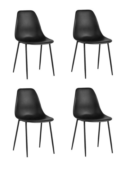 KONWIN CHAIR BLACK X4 Комплект стульев Stool Group Kon KONWIN CHAIR BLACK X4