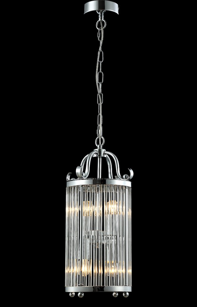 Светильник подвесной Crystal Lux Tadeo TADEO SP4 D200 CHROME/TRANSPARENTE