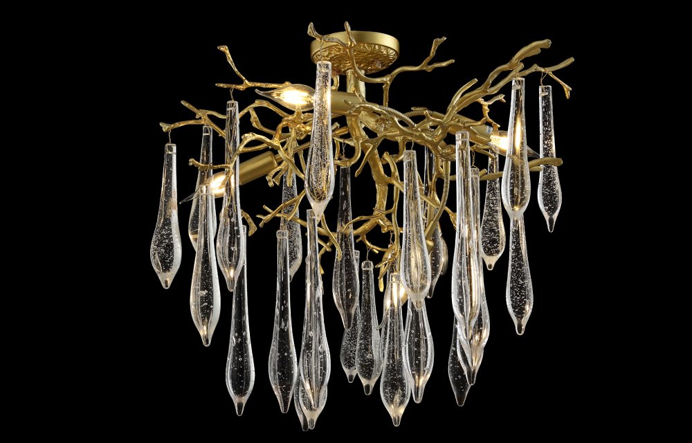 REINA PL5 D600 GOLD PEARL Потолочная люстра Crystal Lux Reina REINA PL5 D600 GOLD PEARL