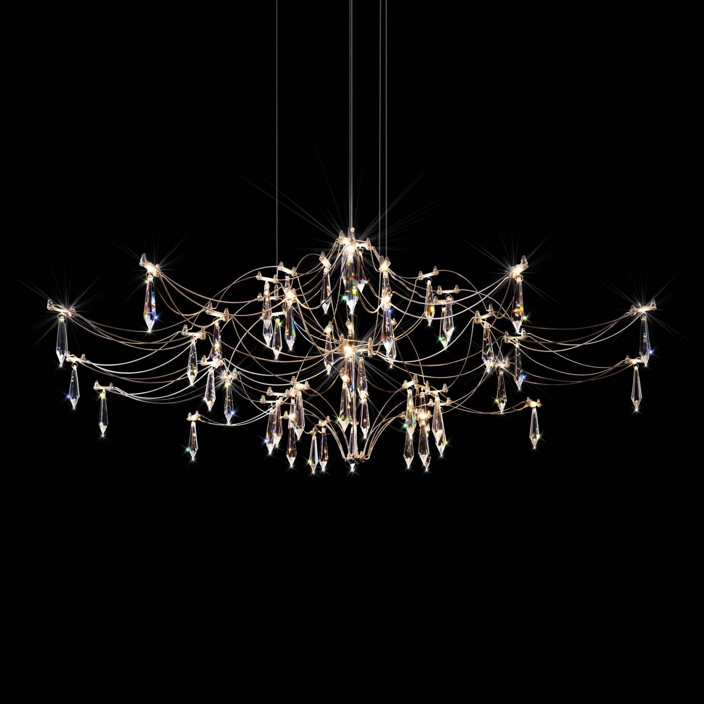 10587/1000 Silver Asfour Подвесная люстра Mira Loft It 10587/1000 Silver Asfour