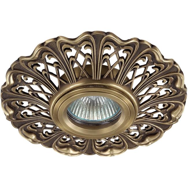 Встраиваемый светильник с узорами Vintage 370030 Novotech